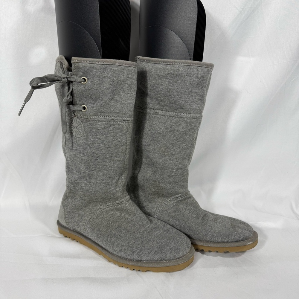 UGG Gray Winter Boots Mid-Calf Suede ~C1